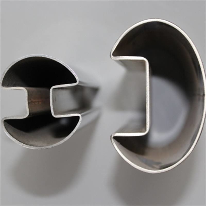 Oval Single Slot Stainless Steel Tube ASTM A554  Welded Decorative