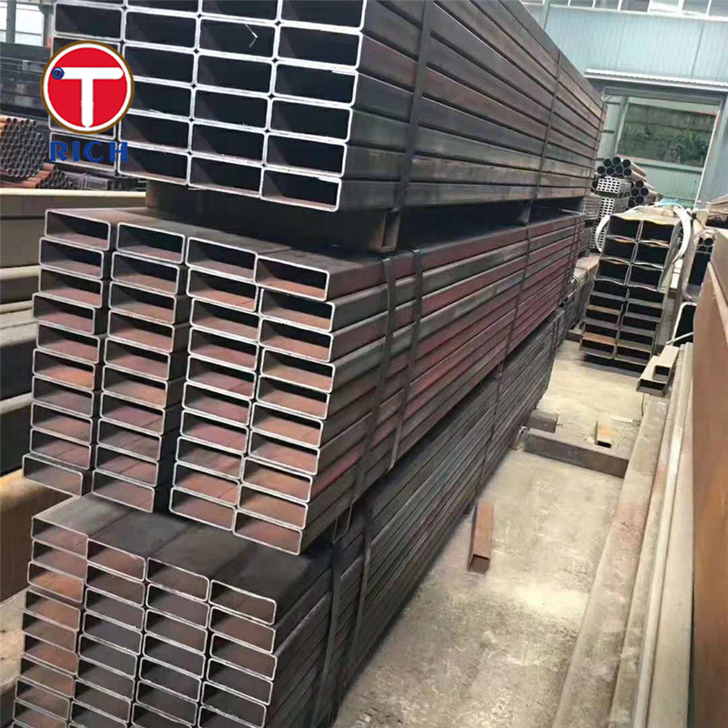 एएसटीएम ए५०० ग्रेड ए जस्ती वेल्डेड स्टील पाइप वेल्डेड ब्लैक स्क्वायर खोखले पाइप निर्माण के लिए