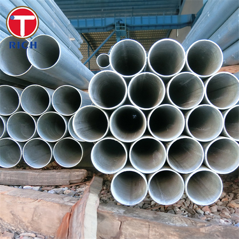 एएसटीएम ए795 ग्रेड ए वेल्डेड स्टील ट्यूबः आग सुरक्षा के लिए काले और गर्म डुबकी जस्ता लेपित जस्ती वेल्डेड स्टील पाइप
