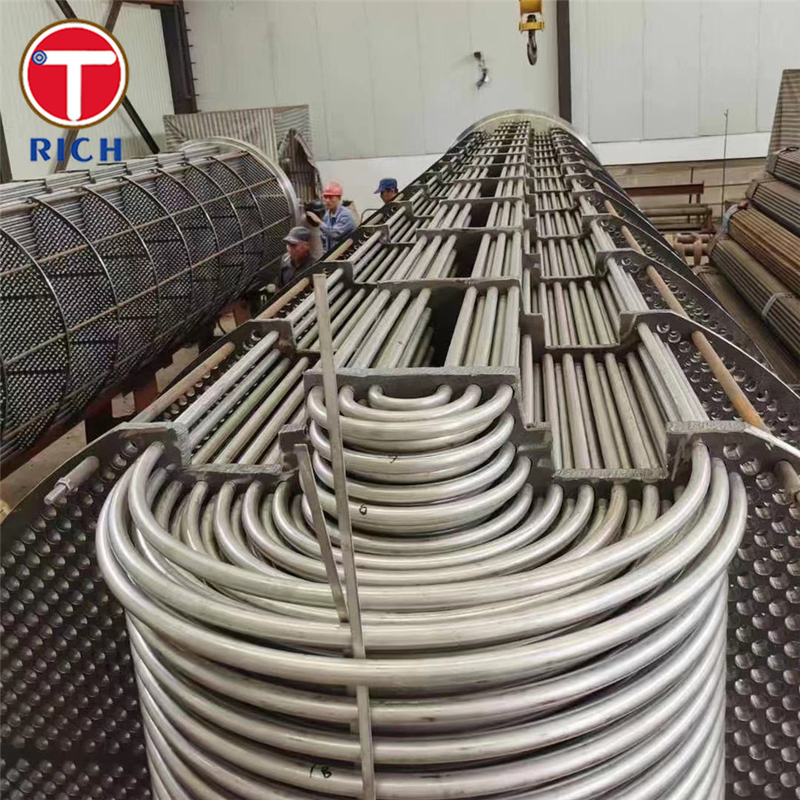 एएसटीएम ए688 304 वेल्डेड ऑस्टेनिटिक स्टेनलेस स्टील पाइप फॉर फीड वाटर हीटर हीट एक्सचेंजर