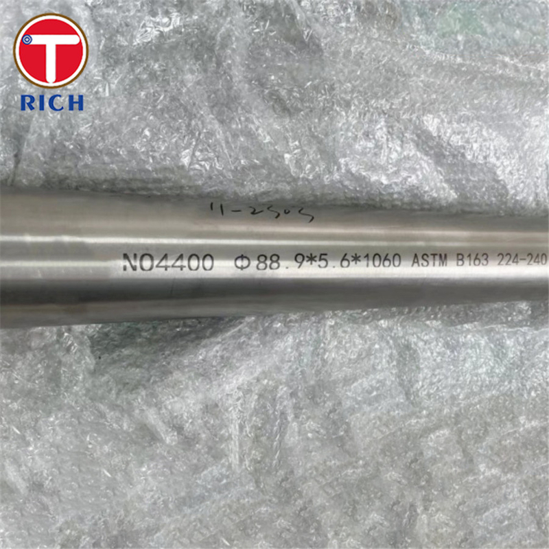 ASTM B165 मोनेल 400 सीमलेस स्टील ट्यूब निकेल कॉपर मिश्र धातु UNS N04400 ऑटोमोबाइल के लिए सीमलेस स्टील पाइप