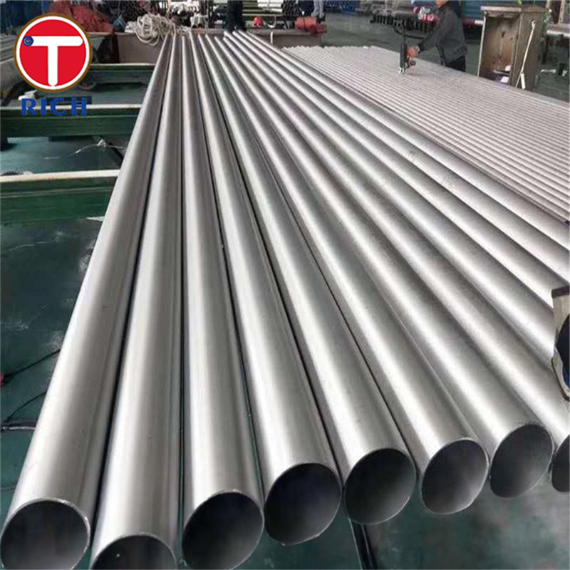 ASTM B675 N08367 स्टेनलेस स्टील ट्यूब लोहा निकेल क्रोमियम मोलिब्डेनम मिश्र धातु वेल्डेड पाइप सामान्य प्रयोजन के लिए