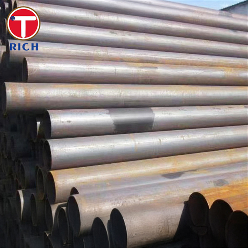ASTM A252 Gr 2 वेल्डेड स्टील ट्यूब बड़े व्यास सीधे सीम वेल्डेड स्टील पाइप संरचना के लिए