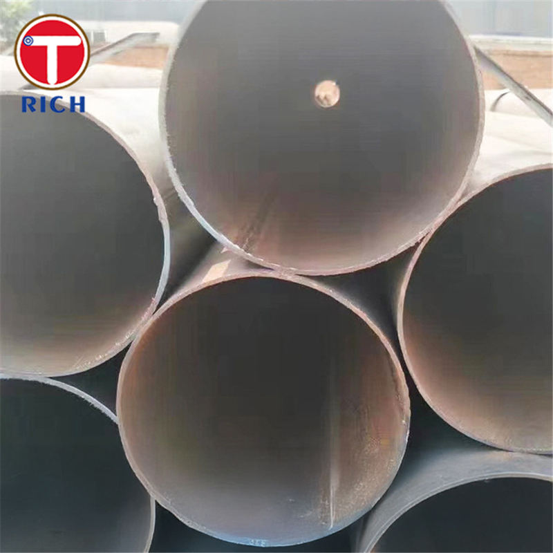 ASTM A252 Gr 2 वेल्डेड स्टील ट्यूब बड़े व्यास सीधे सीम वेल्डेड स्टील पाइप संरचना के लिए