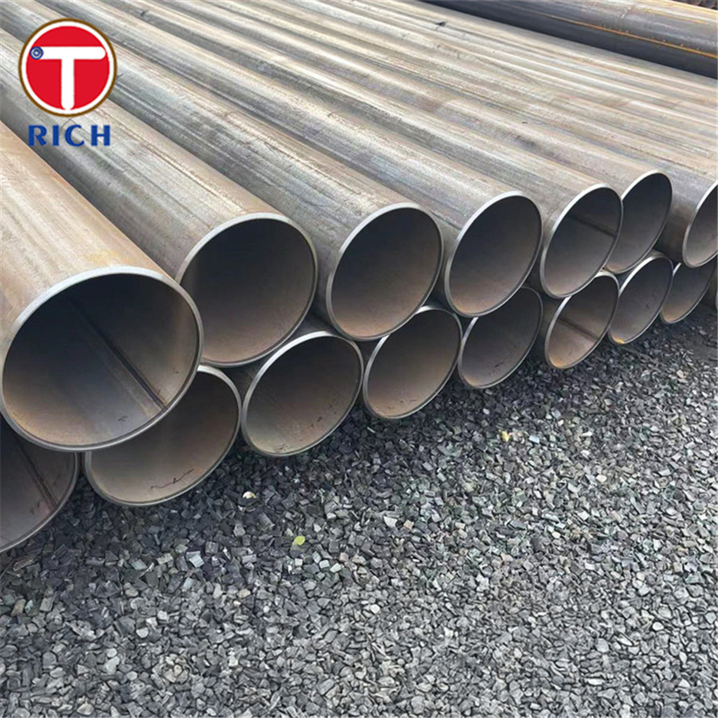 ASTM A252 Gr 2 वेल्डेड स्टील ट्यूब बड़े व्यास सीधे सीम वेल्डेड स्टील पाइप संरचना के लिए