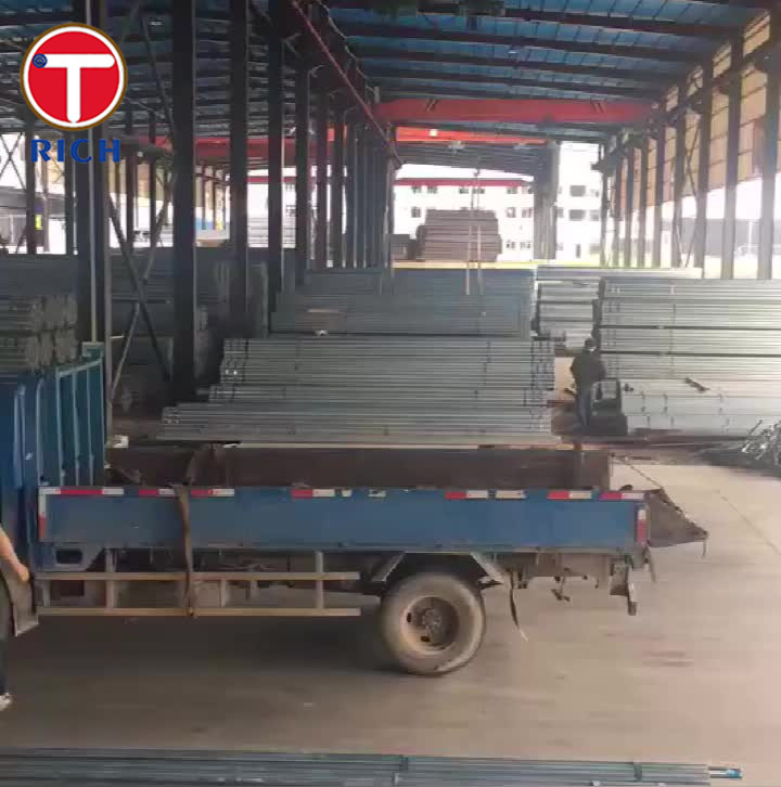 EN 39 S235GT स्केफोल्डिंग स्टील पाइप पाइप और युग्मन स्केफोल्ड के लिए ढीले वेल्डेड स्टील ट्यूब