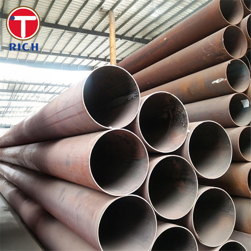 DIN 2458 ST37.2 वेल्डेड गोल ट्यूब ERW वेल्डेड स्टील ट्यूब सामान्य प्रयोजन के लिए