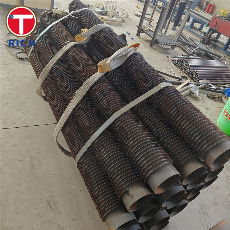 कार्बन हीट एक्सचेंजर के लिए एएसटीएम ए 498 ग्रेड 1 सीमलेस स्टेनलेस स्टील फिनड ट्यूब