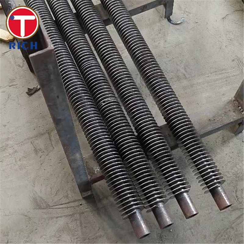 कार्बन हीट एक्सचेंजर के लिए एएसटीएम ए 498 ग्रेड 1 सीमलेस स्टेनलेस स्टील फिनड ट्यूब