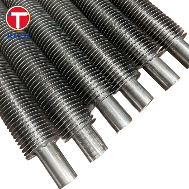 उन्नत ऊष्मा-अंतरण के साथ हीट एक्सचेंजर्स के लिए मिश्र धातु इस्पात एल-फुट तनाव वाउंड फिन्ड ट्यूब