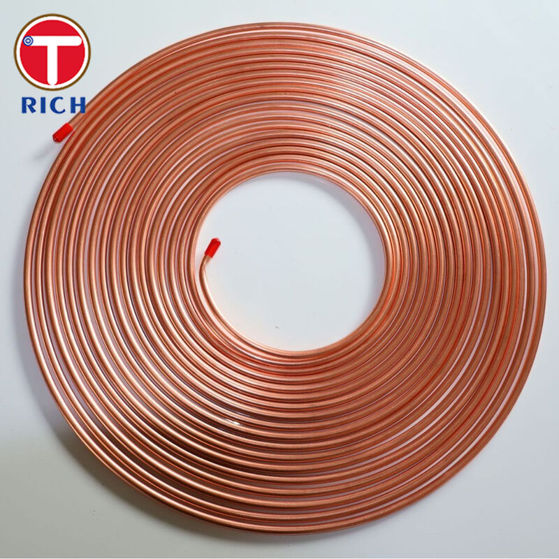 बंडी ट्यूब डबल-वॉल लो कार्बन स्टील ट्यूब कॉपर ऑटोमोटिव उपयोग के लिए लेपित