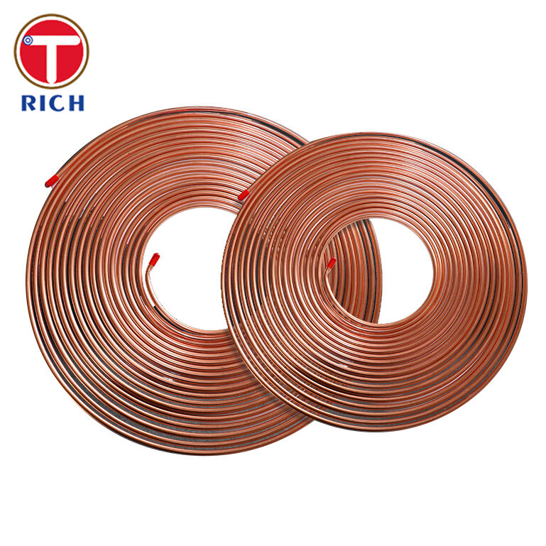 बंडी ट्यूब डबल-वॉल लो कार्बन स्टील ट्यूब कॉपर ऑटोमोटिव उपयोग के लिए लेपित