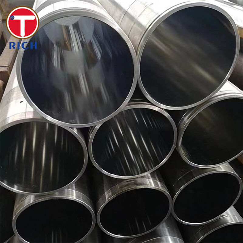 हाइड्रोलिक सिलेंडर ट्यूबिंग सटीकता कोल्ड ड्रॉईंग सीमलेस ट्यूब आईएसओ एच 8 / एच 9 आईडी सहिष्णुता और ऑटोमोटिव अनुप्रयोगों के लिए रा अधिकतम 0.40 माइक्रोन के साथ