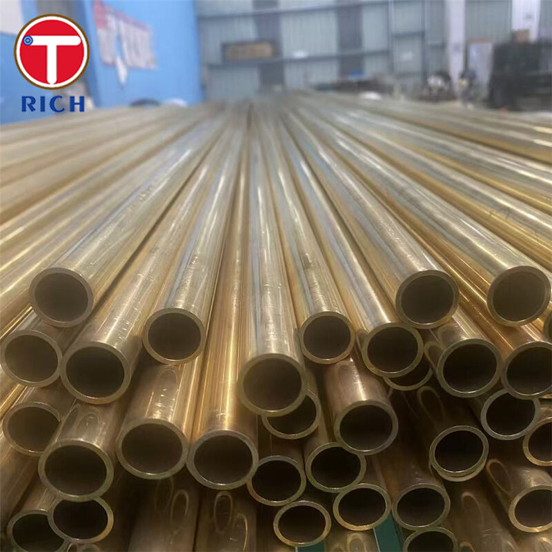 BFe10-1-1 कुशल गर्मी हस्तांतरण के लिए संक्षारण प्रतिरोध और समुद्री जल स्थायित्व के साथ सीमलेस कॉपर-निकल कंडेनसर ट्यूब