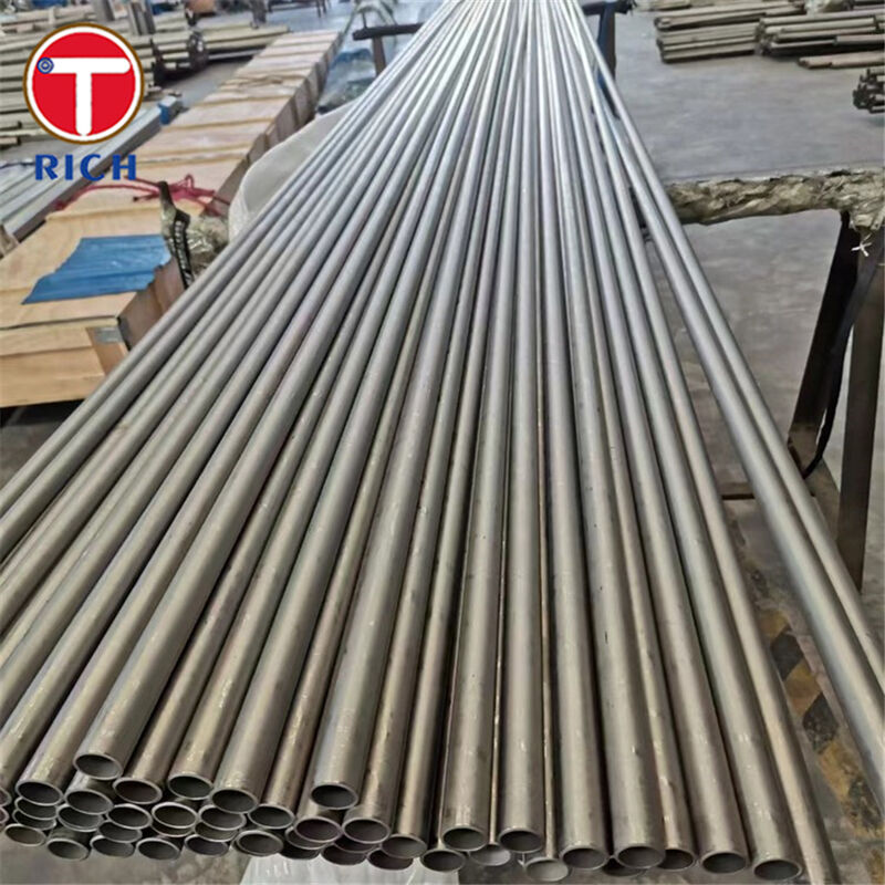 कोल्ड रोल्ड एएसटीएम बी 862 ग्रेड 2 टाइटेनियम हीट एक्सचेंजर ट्यूब - निर्बाध संक्षारण प्रतिरोधी UNS R50400