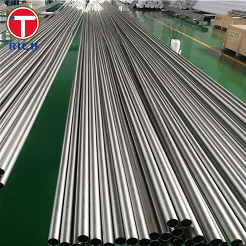 कोल्ड रोल्ड एएसटीएम बी 862 ग्रेड 2 टाइटेनियम हीट एक्सचेंजर ट्यूब - निर्बाध संक्षारण प्रतिरोधी UNS R50400